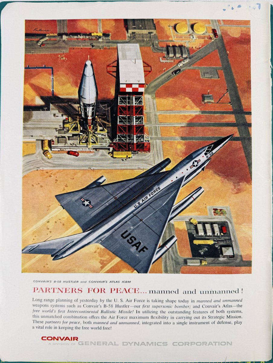 Describing peace to an American: imagine nuclear weapons

Convair, 1959