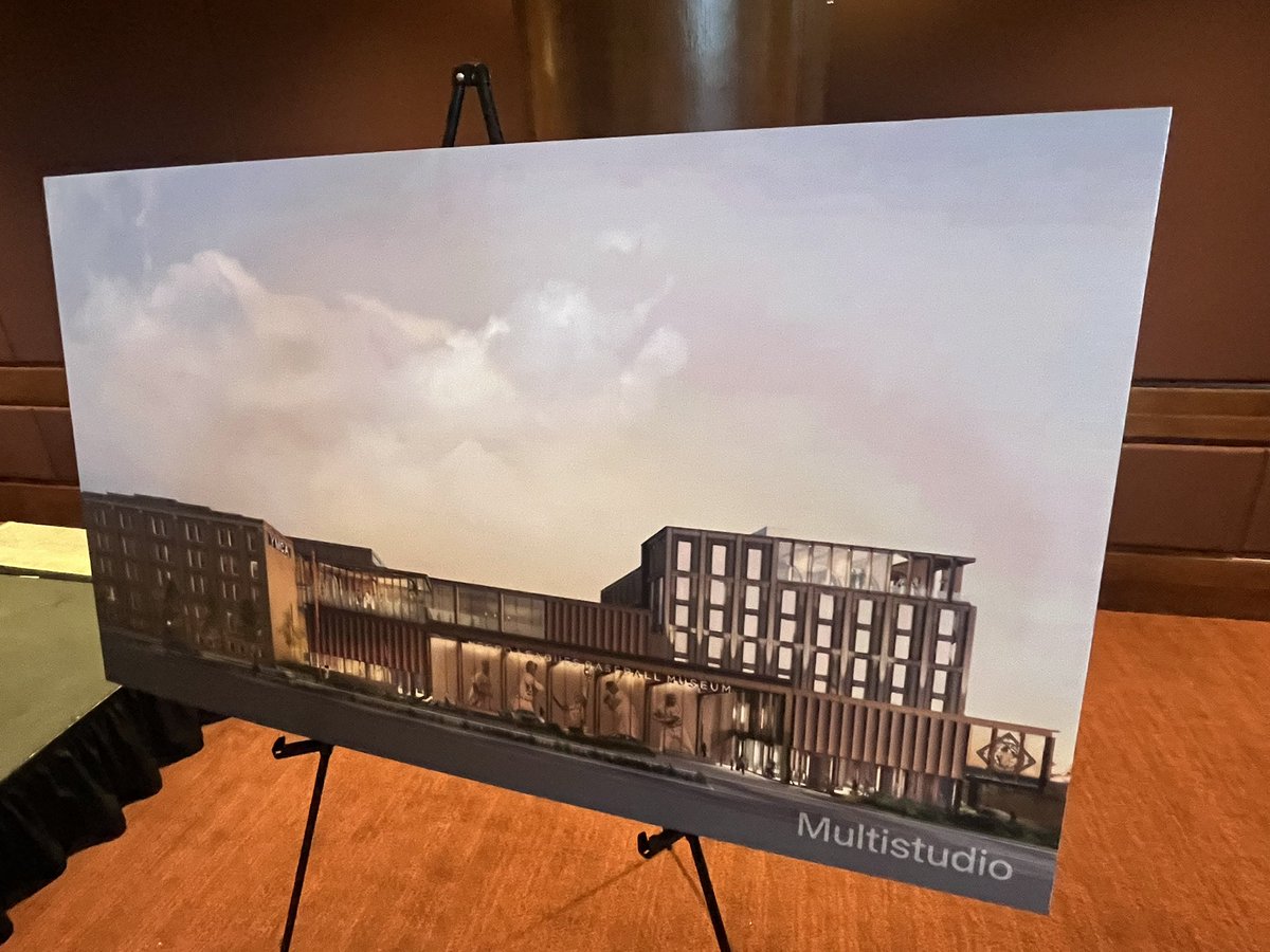 HaroldRKuntz3's tweet photo. A look at the new renderings for the Negro Leagues Campus revealed today. A major project for @nlbmprez and the @NLBMuseumKC .. will include Hotel and nearly 4 times more space than current NLBM. Part of a revitalized 18th and Vine District. https://t.co/dBL43gT10q