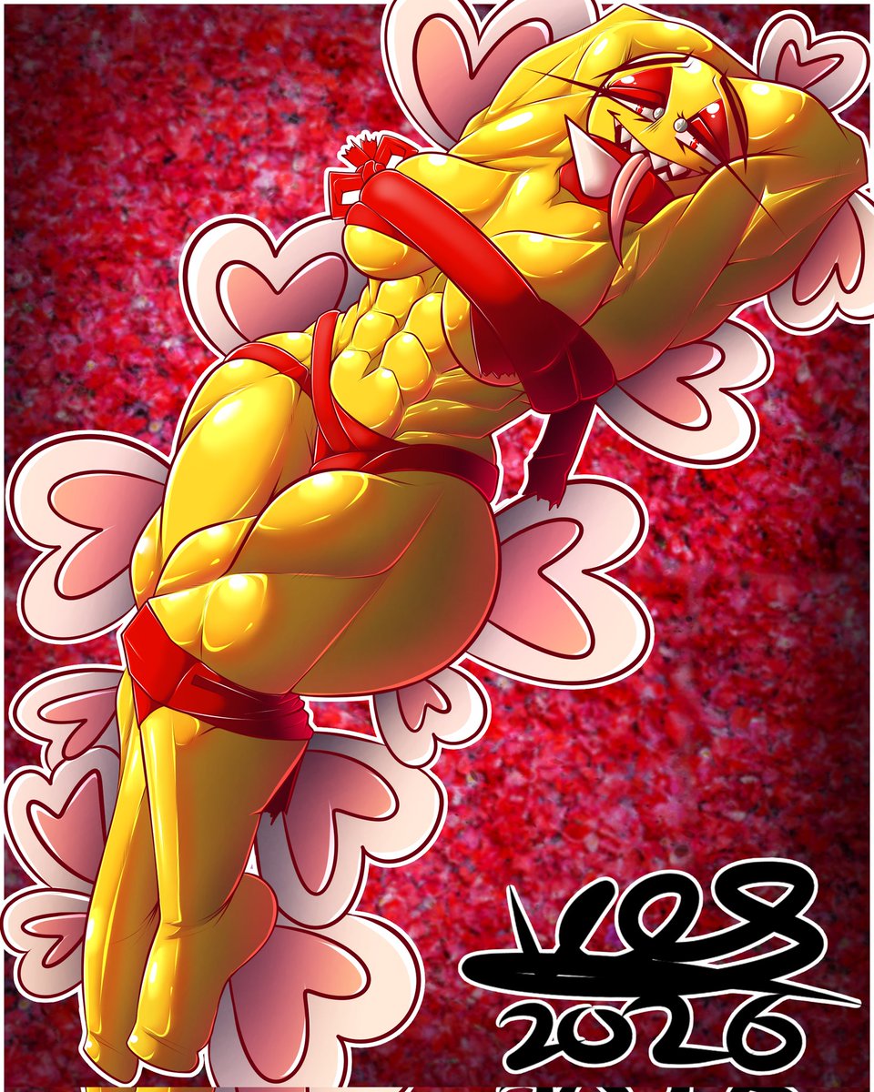 Fenic_Vox's tweet photo. Happy early Valentine's day!!
Here is a chomp to keep you company ❤️
#digitalart #characterart #originalcharacter #chomp #chainchomp #muscular #abs #musclemommy #muscularfemale #nsfw #spicy #valentinesday #ValentinesDay2026 #valentines #thighs #boobs #tongueout https://t.co/gTs63mgf3q