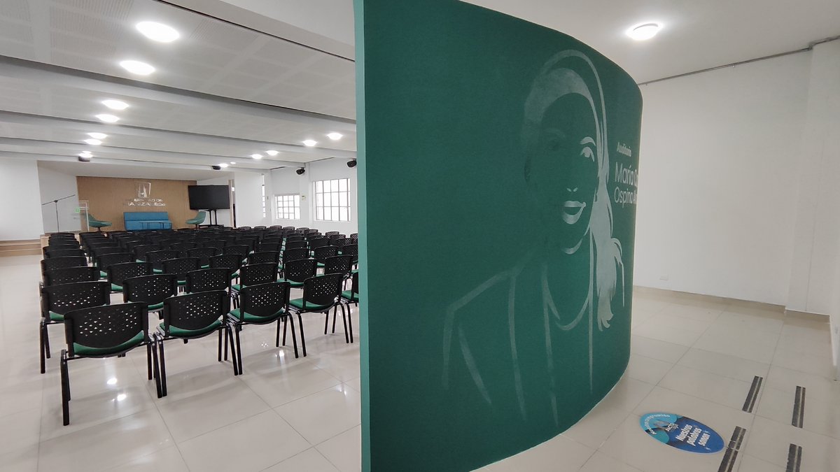 umanizales's tweet image. #Gestión     

La UManizales se sigue transformando, esta vez en homenaje a la vida y obra de la investigadora, María Camila Ospina Alvarado. 

Este auditorio con capacidad para 120 personas está ubicado en el tercer piso del edificio histórico, en el antiguo 336.