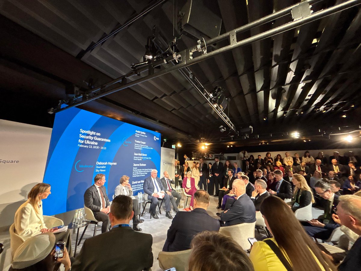 At the <a href="/MunSecConf/">Munich Security Conference</a> panel “Spotlight: Security Guarantees for Ukraine,” my message was clear: security guarantees must be legally binding — peace will only hold with proper enforcement.

Effective guarantees need to include boots on the ground, a credible deterrence package built