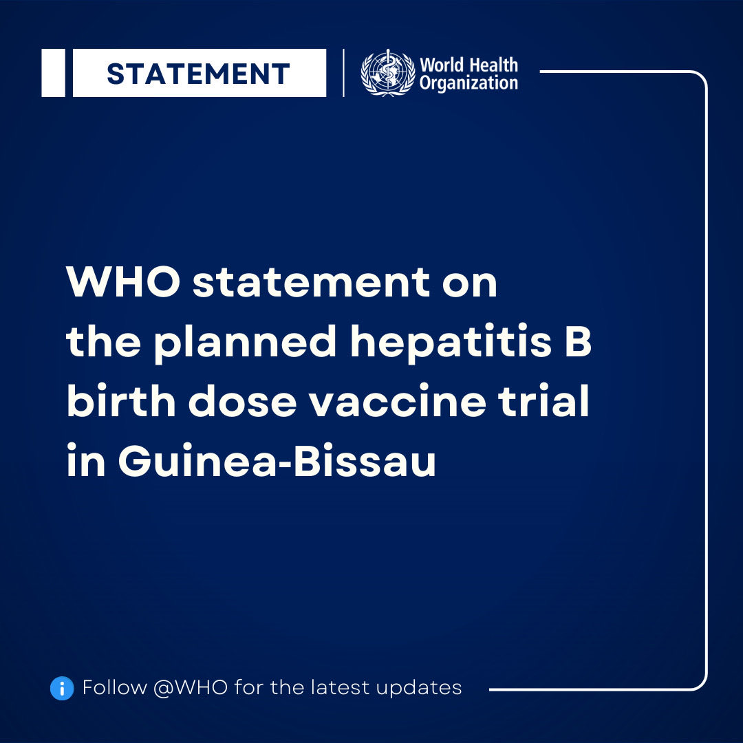 Hepatitis B birth dose vaccination is a highly effective and safe public health measure, backed by decades of rigorous evidence. 

<a href="/WHO/">World Health Organization (WHO)</a> has significant concerns over the justification and ethical safeguards of a proposed randomized controlled trial (RCT) on the hepatitis B birth