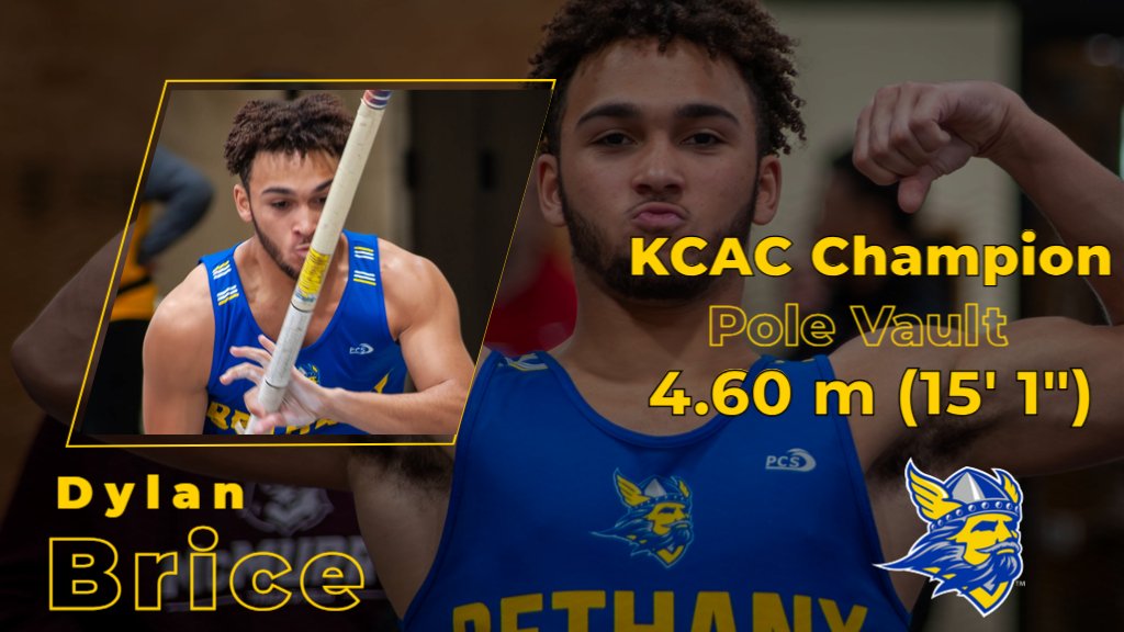 BethanySwedes's tweet photo. 🚨BREAKING🚨
👑Dylan Brice is a KCAC Champion👑
👏Brice placed first in the Pole Vault today with a jump of 4.60m!!👏
This is the second gold medal he has earned as he was the KCAC Outdoor Championships' Pole Vault in the Spring😤
#RockarStockar #DalaDown #SwedeSpeed https://t.co/RxRWdWJQiZ