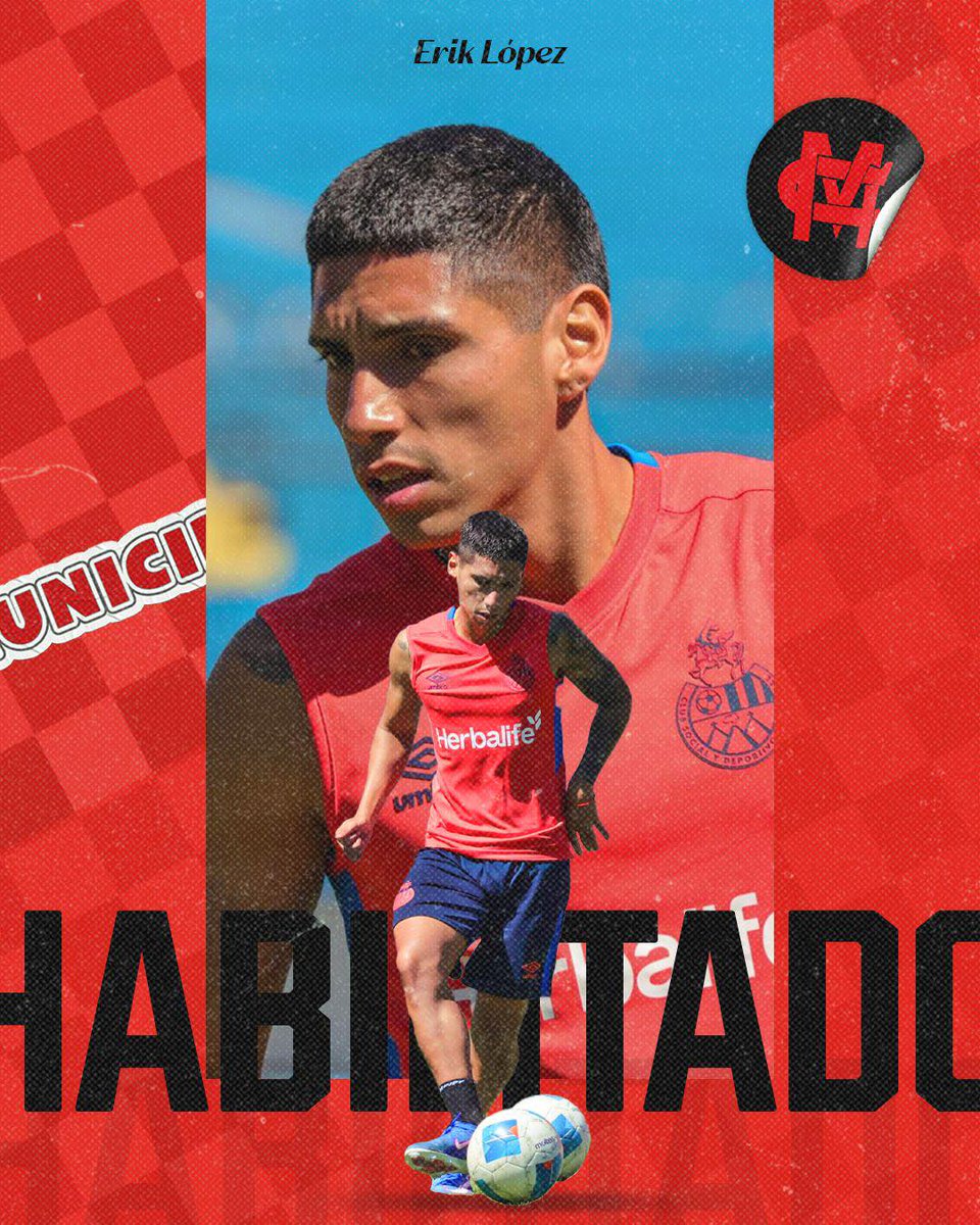 👹El CSD Municipal informó que, el delantero paraguayo, 🇵🇾Erik López, está habilitado para debutar este sábado frente a CD Achuapa. 

#KennySports