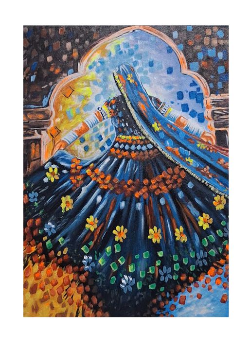 Art of the Day! "WOMAN PAINTING, RAJASTHNI LADY". Buy at: ArtPal.com/33manisharts?i…