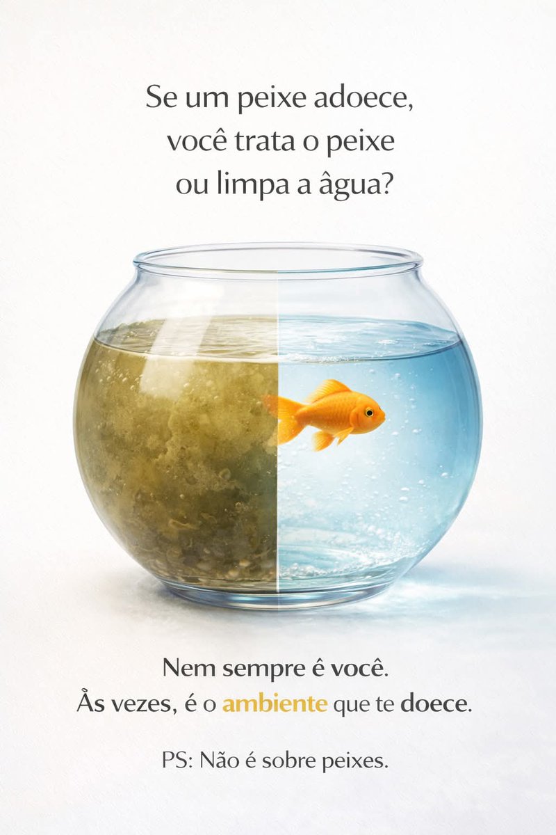 Não  é  sobre peixe.