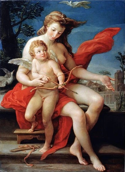 Venus and Cupid - Pompeo Batoni, 1875