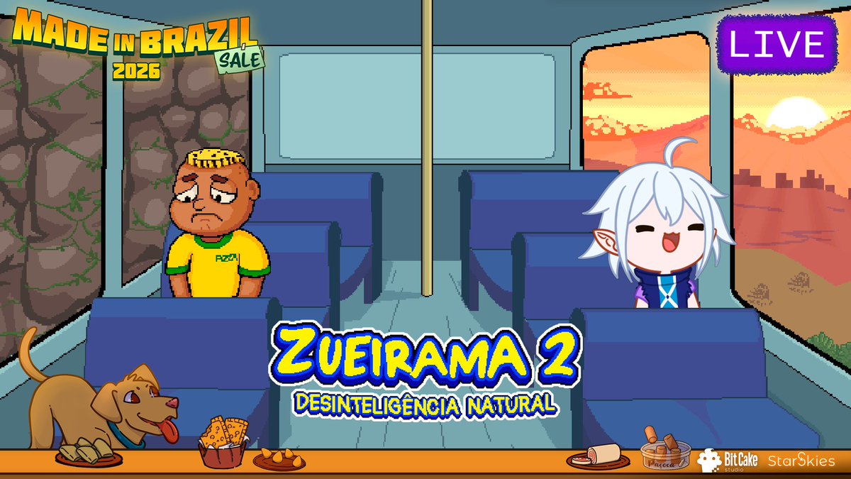 setsuna_vtuber's tweet photo. Começa hoje a @madeinbrsale!! Jogos brasileiros em Promoção na Steam! 🇧🇷

Vamos iniciar esse evento com Zueirama 2 - desenvolvido por @MemesGamesBR!
E logo em seguida collab com a @FenekoAmy jogando UniDuni (@studioClops)

Vejo vcs às 18h30! 🔗🔗🔗👇

#MadeInBrazilSale #StarSkies https://t.co/mJxy3twBHf
