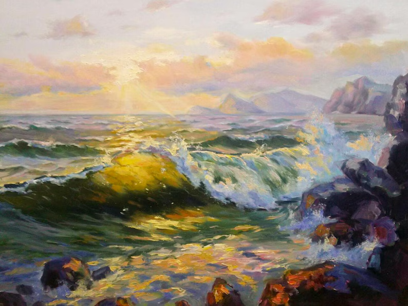 RuslanPrus's tweet photo. Evevning sea. My oil painting on canvas. #sea #flowers #garden #woman #girl #artgallery #artpop #instagrament #illustration #ukraine #usa #wave #storm #nude #flowers #art #europe #etsy https://t.co/uznO0eXzVP