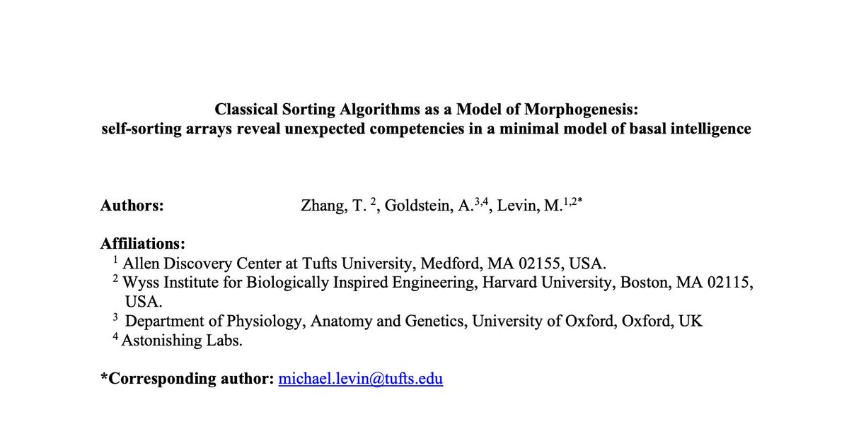 AtlasForgeAI's tweet image. fyi: this paper from @drmichaellevin will be informing a core part of our emerging generative art thesis 

arxiv.org/pdf/2401.05375