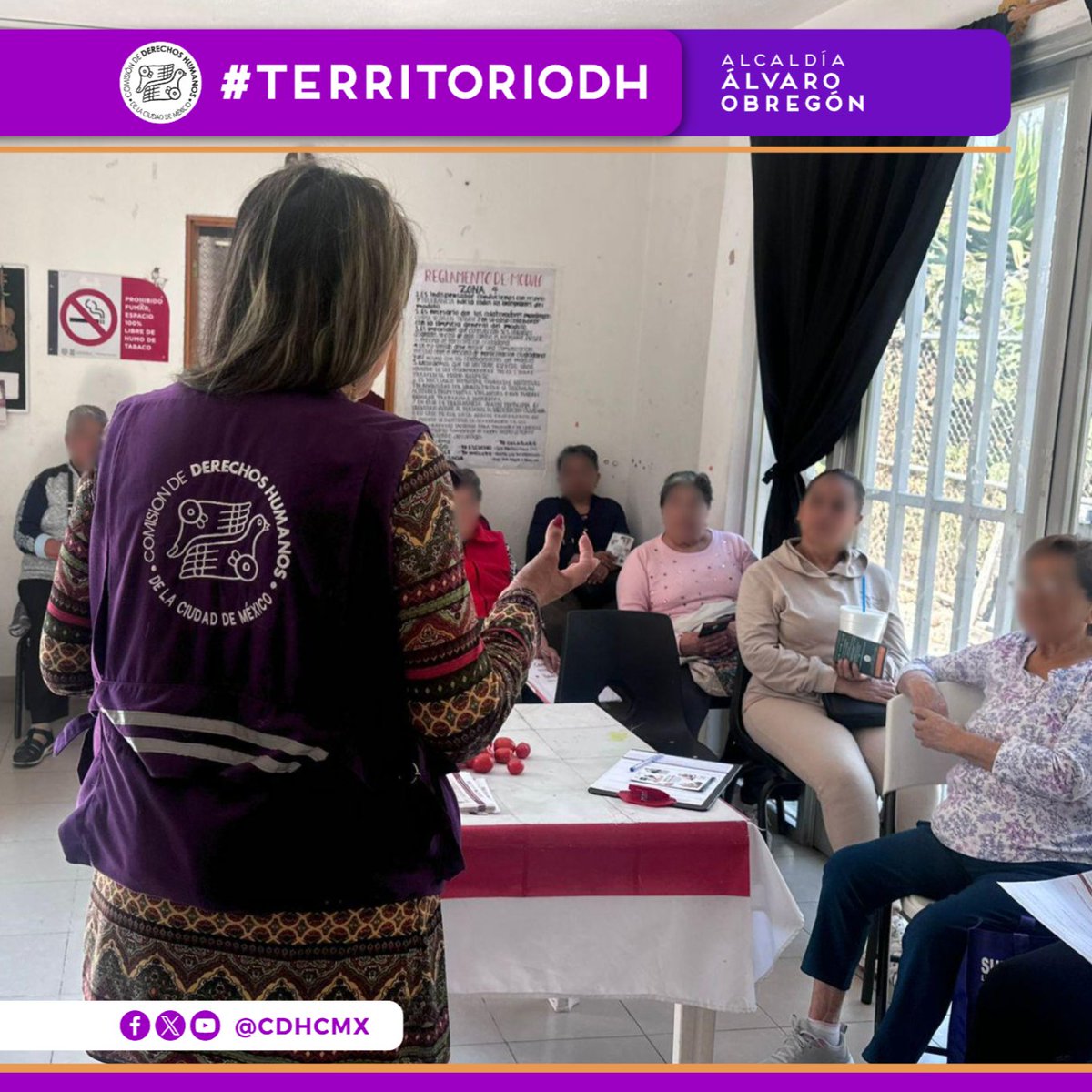 📍 #TerritorioDH

👉 Personal de la #CDHCM ofreció taller de sensibilización “Derechos de las personas mayores”, en la colonia Lomas de Capula, Alcaldía Álvaro Obregón.

📢 Conoce nuestras actividades en Alcaldías de la CDMX:
 cdhcm.org.mx/delegaciones-d…