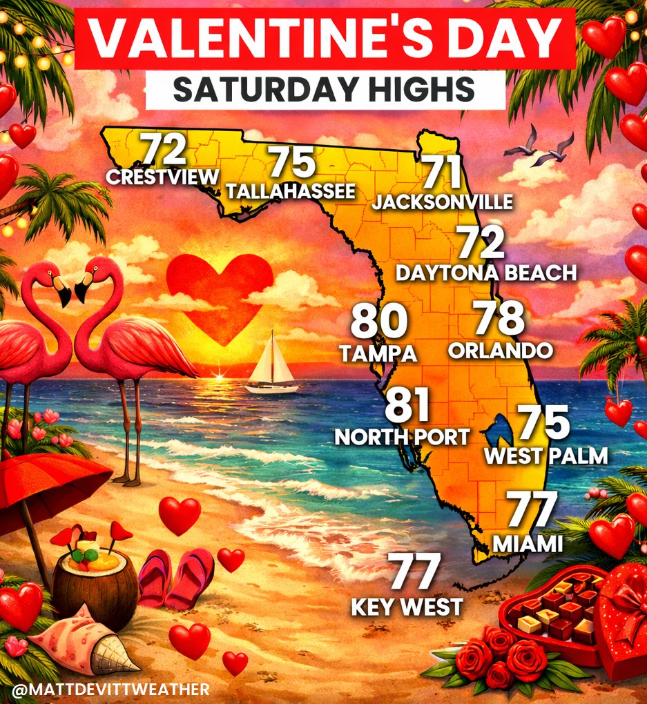 A lot to LOVE across Florida on Valentine's Day! ❤️