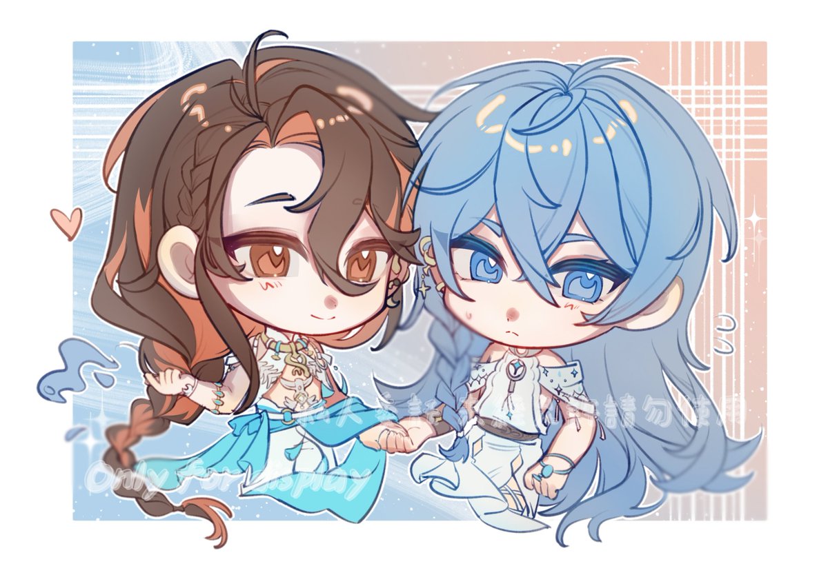 【艾插才會蛇-八艾八情人節24h丨8:00】

-「神使大人，我家的魚會後空翻您要來看看嗎？」
-「什、什麼？不要貼那麼近！」

（付費委託稿件）
#yakumond