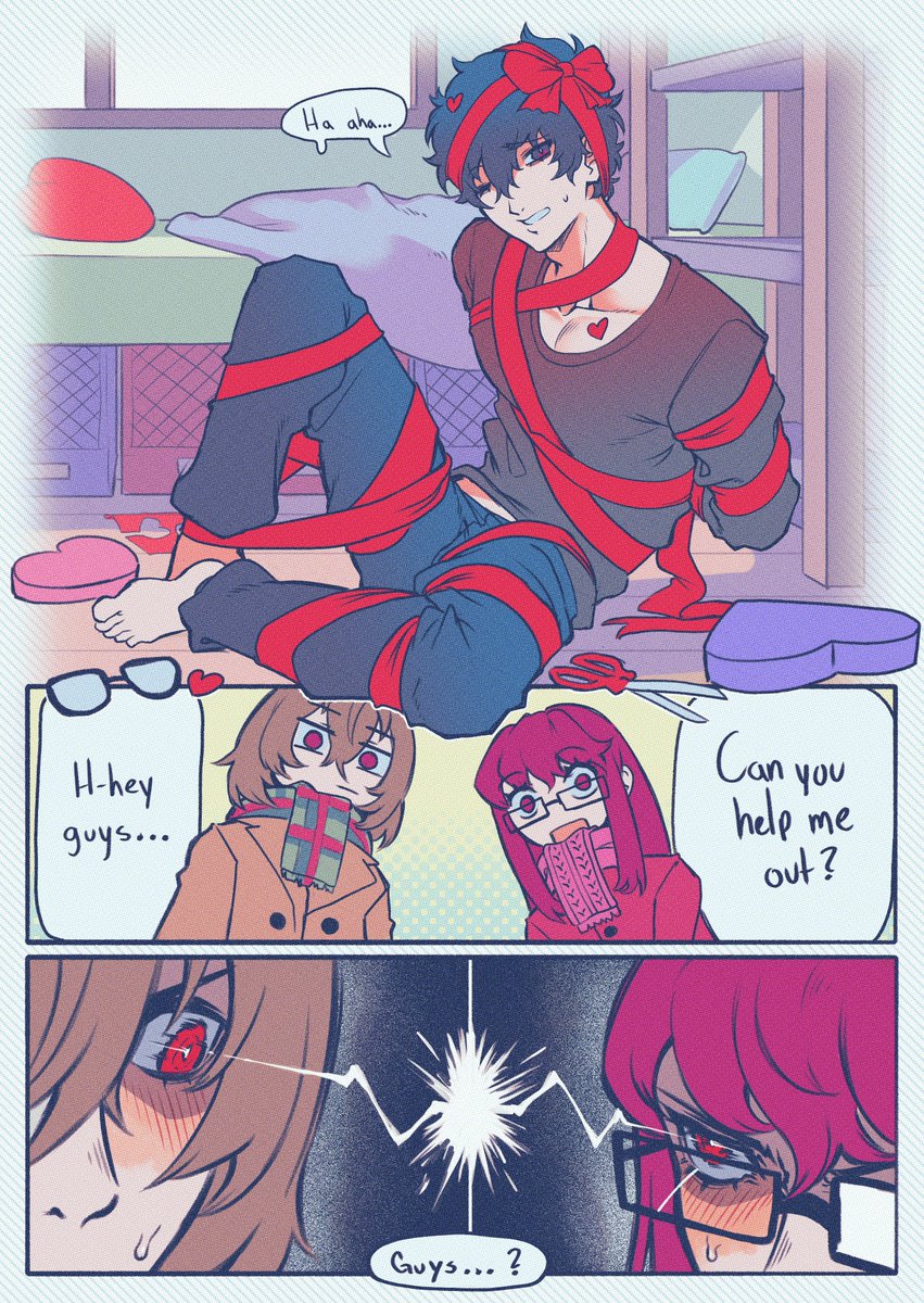 had a little accident while preparing his gifts