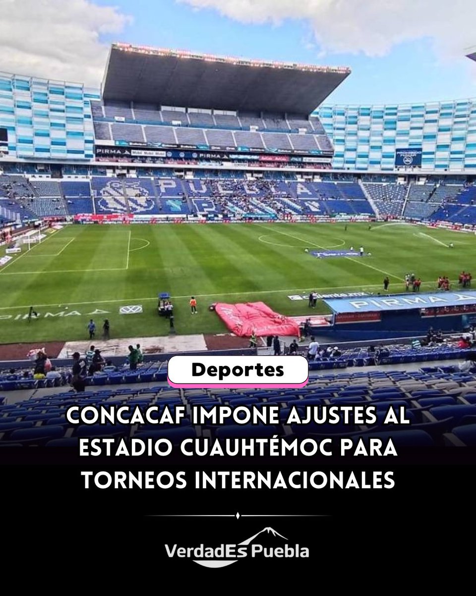 ⚽ El Estadio Cuauhtémoc deberá ajustarse a normas de Concacaf para albergar torneos internacionales 🏟️

Los cambios buscan mejorar seguridad, transmisión y organización de partidos.

#EstadioCuauhtémoc #Concacaf #ClubPuebla #Futbol #VerdadEsPuebla