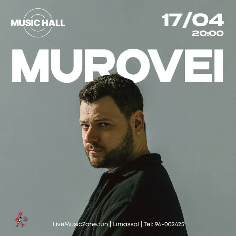 13 марта Варшава @ OCZKI 
22 марта Берлин @ PRIVATCLUB 
17 апреля Лимасол @ MUSIC HALL 
Билеты: murovei.com/events/
