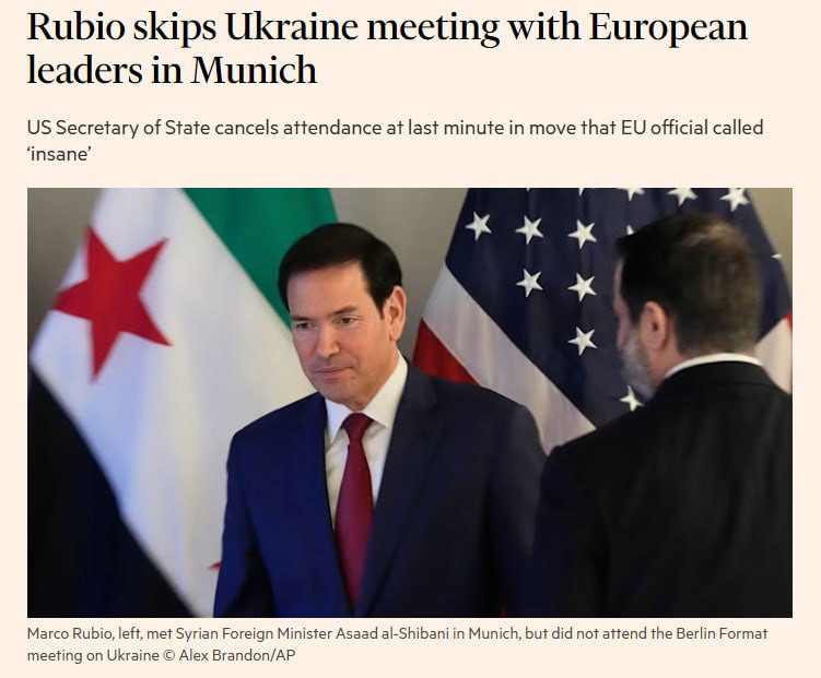 The Americans are under strict instructions from the Kremlin not to talk to European leaders about Ukraine.
