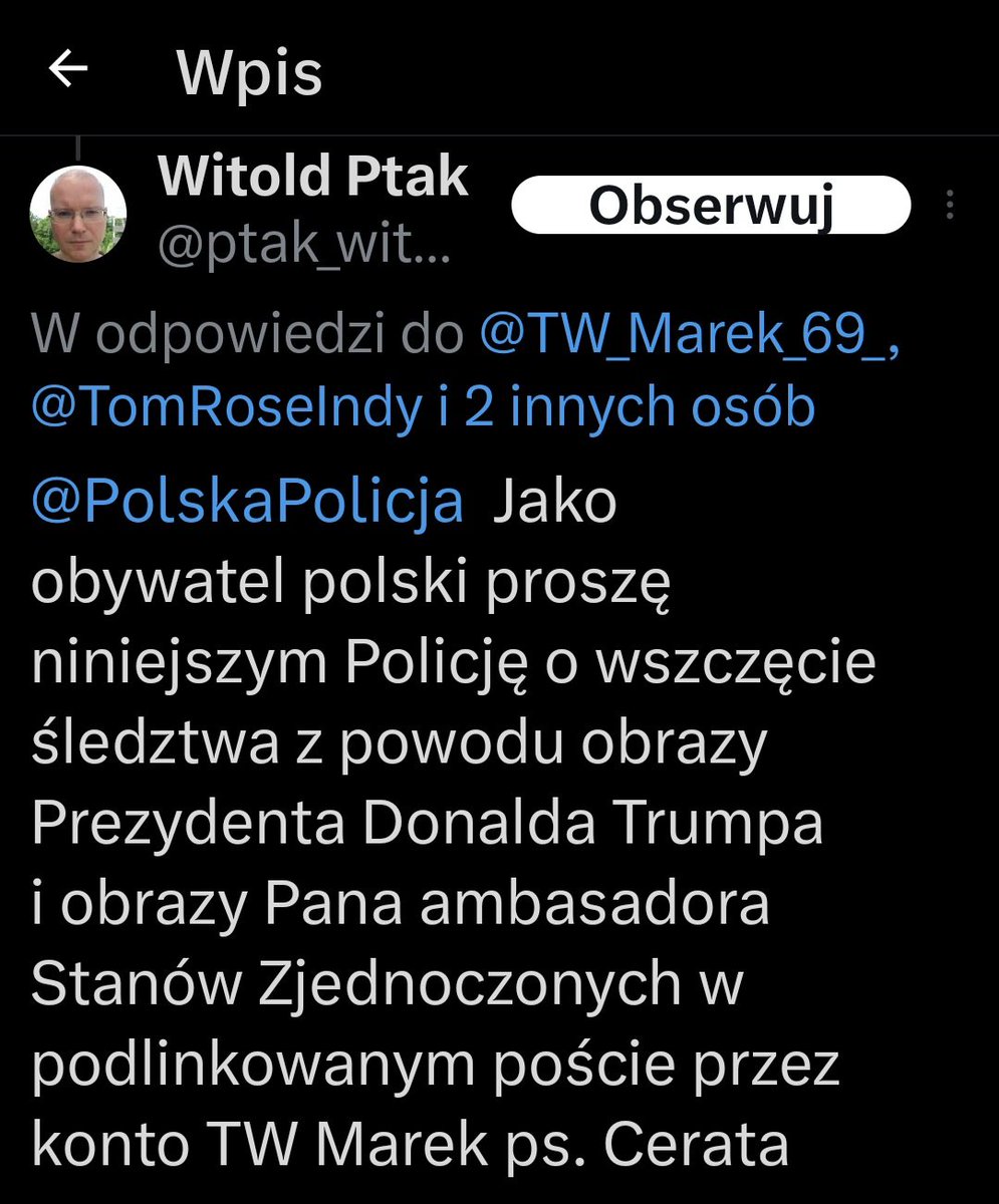 <a href="/MariaZielinsk16/">Maria Zielinska</a>
<a href="/smutnahistoria/">Peggy</a>
Konfitura ze zgniłych śliwek:
@ ptak_witold
do naszego Ceratki startuje.
Wiemy co robić? Pewnie, że wiemy.