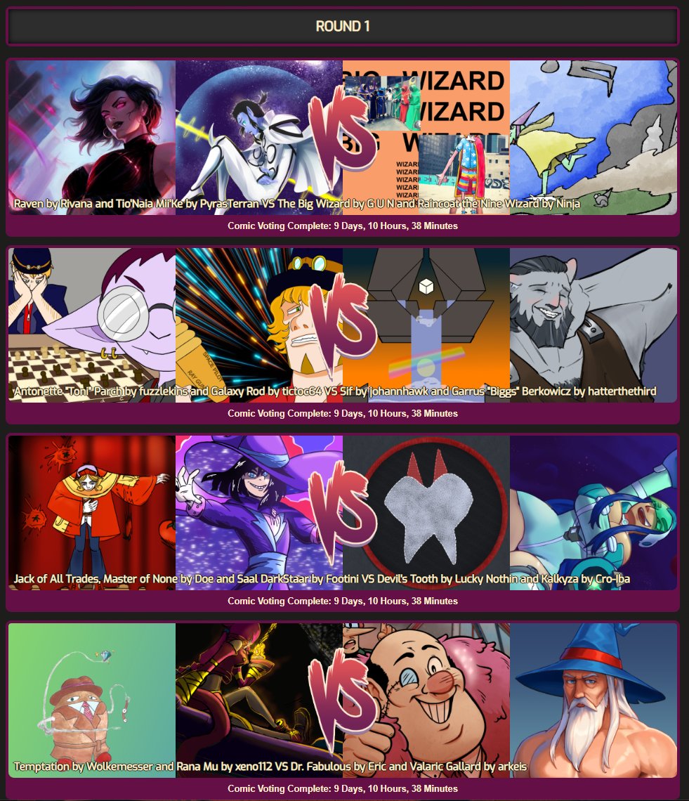 Blast off! The First round of the Comet Chasers tournament is up for reading and review! Get into these contestants orbits and be sure to check out all their interSTELLAR comics via the link below #oculama #oculamacomics ☄️oculama.com/tournament/380…