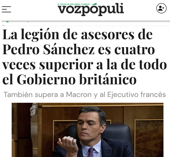 Tus impuestos para sanidad, educación y la agencia de colocación del PSOE.