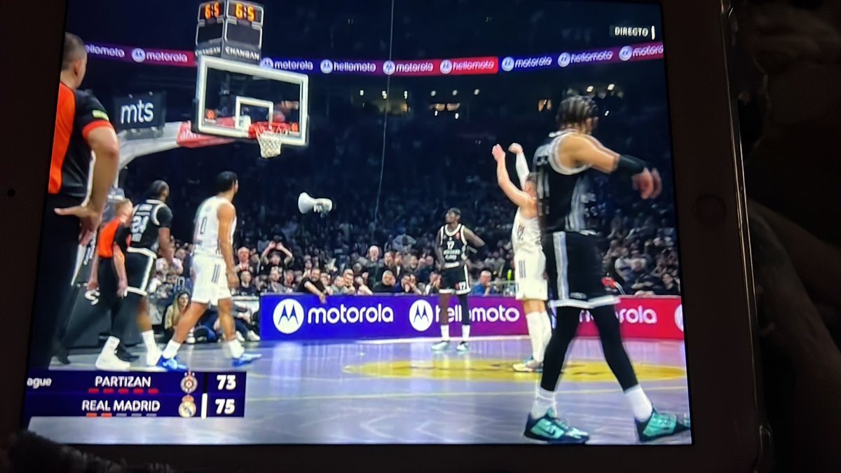 En la tele OC y el Falla, en el IPad el partidazo que se han marcado Partizan y Real Madrid en Euroliga