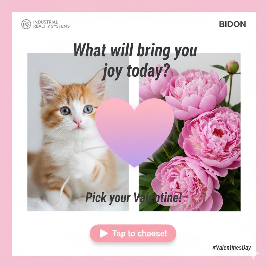 bidon_games's tweet photo. Roses? Tulips? Or... Kittens? 🐱🌷
We made a thing! Check out our interactive Valentine’s greeting and pick your favorite way to celebrate tomorrow.
Spread the love (and the peonies) here: https://t.co/bWLWFopVF7
Happy Valentine’s Day! 💖✨
#ValentinesDay #InteractiveDesign #KittensOfTwitter