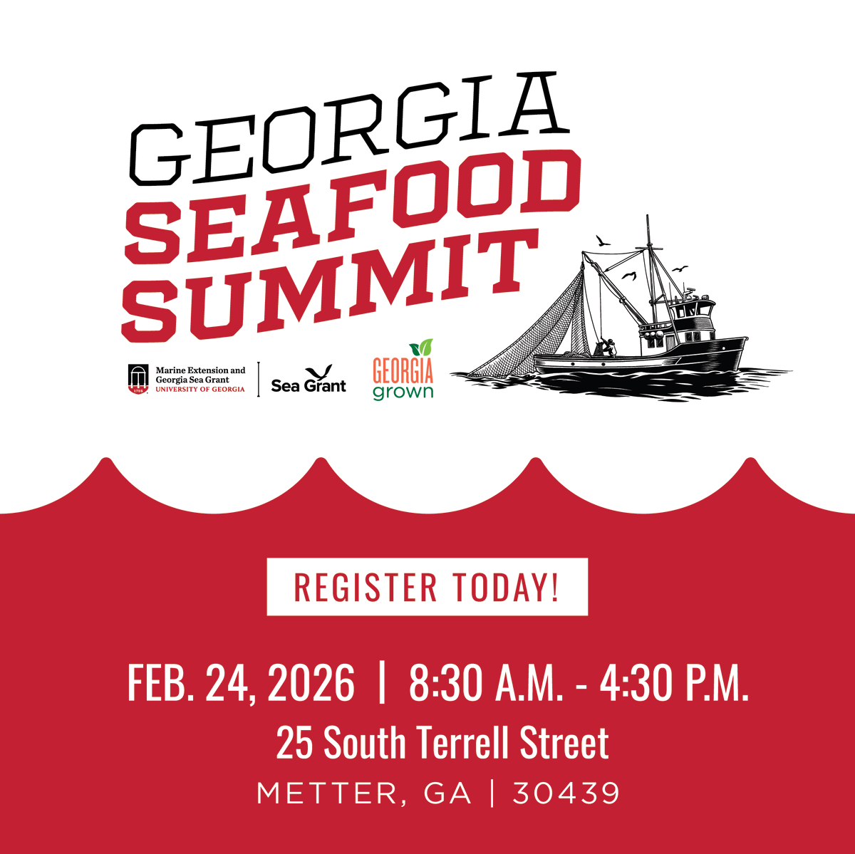Proud that <a href="/GeorgiaGrown/">GeorgiaGrown</a>  is partnering with <a href="/GACoast_UGA/">UGA Marine Extension and Georgia Sea Grant</a> and Georgia Sea Grant to bring the Georgia Seafood Summit to Metter, Georgia, connecting producers with practical tools to strengthen Georgia’s seafood industry.

Link: bit.ly/3ZBcEK5