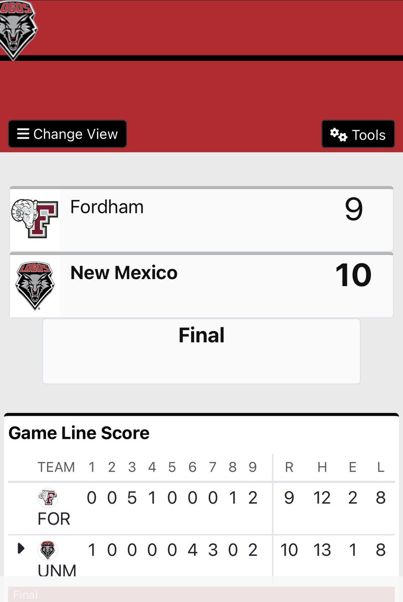 That’s another win for the good guys #GoLobos see you at the ballpark tomorrow <a href="/UNMLoboBaseball/">UNM Baseball</a>