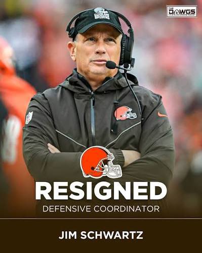 sandropacheco71's tweet image. #JimSchwartz #Resigned from his role as the #ClevelandBrowns' defensive coordinator on Friday February 6, 2026. 
#Schwartz stepped down after discussions with new head coach about potentially staying on for the 2026 season. #NFL #MakingHistory #DawgPound