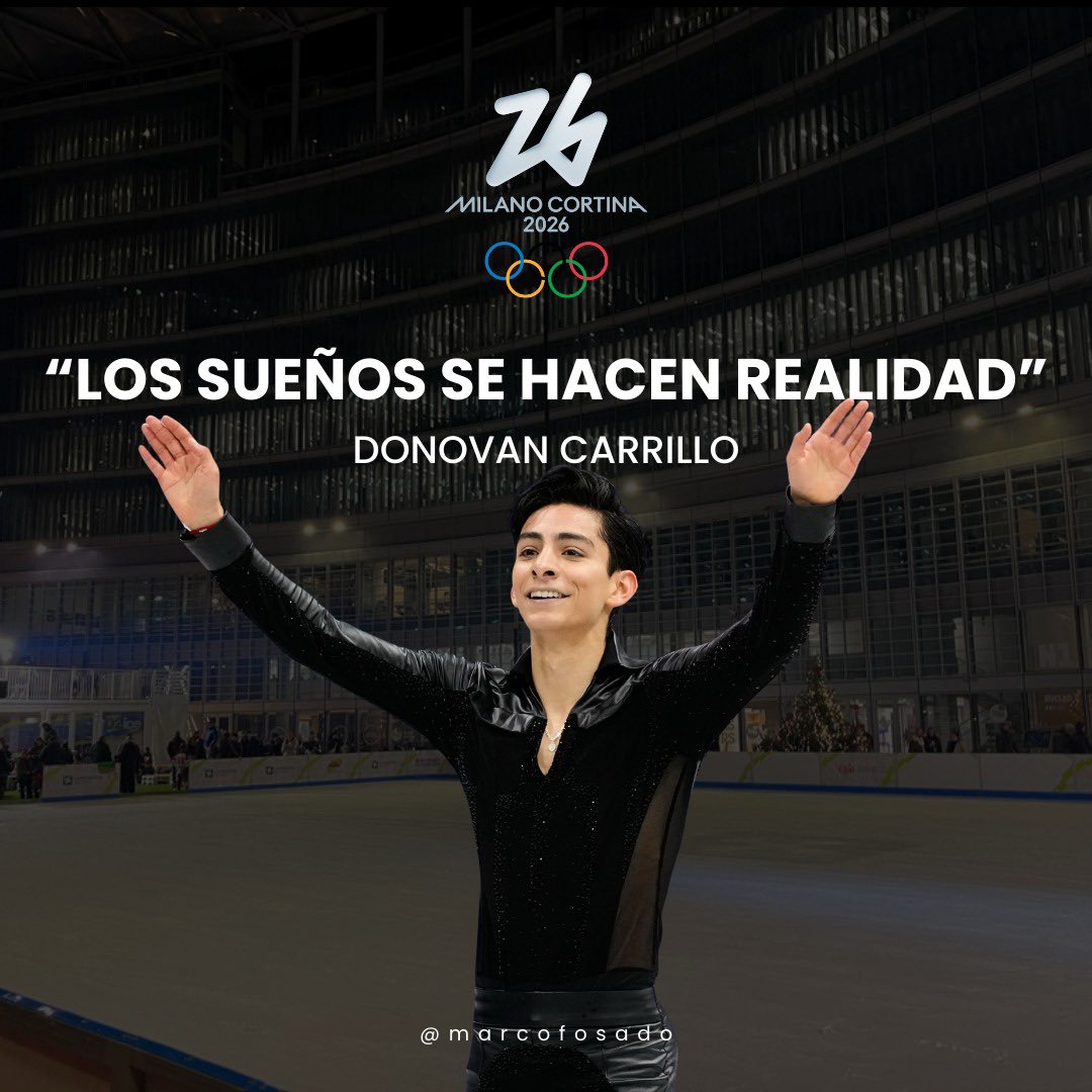 Excelente participación de <a href="/DonovanDCarr/">Donovan Carrillo</a> en la final de los #JuegosOlimpicos. ⛸️🤩🙌🏻

El patinador hace historia al convertirse en el primer latino en llegar a 2 finales seguidas. 👏🏻🇲🇽

#MarcoFosado #JuegosOlimpicosInvernales #OrgulloMexicano