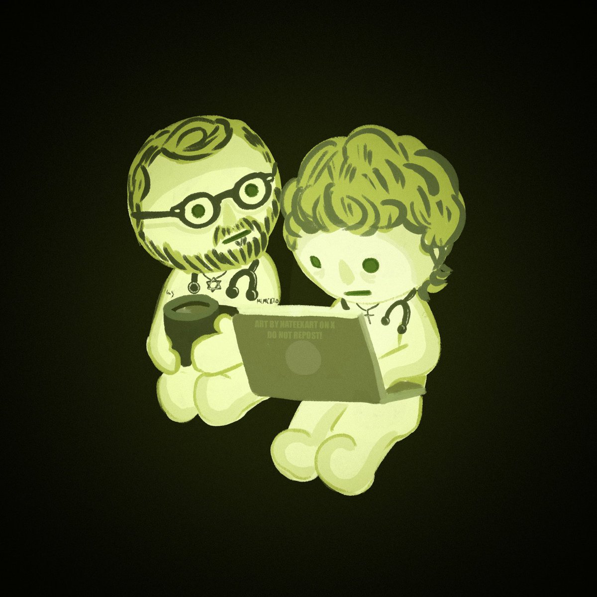 nateexart's tweet photo. #hucklerobby as smiskis?
I wanted a new pfp and thought they were too cute to keep to myself.

#thepitt #denniswhitaker #michaelrobinavitch #drrobby #whitaker https://t.co/gbKALOZ7MF