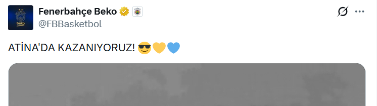 Panathinaikos 83 - Fenerbahçe Beko 85. Bir taşla 2 kuş vurduk. Hem Yunan takımını yendik. Hem Ergin Ataman'ı yendik. Talen Horton-Tucker, Kendrick Nunn'a bu sene MVP'nin kim olacağını gösterdi. Skor 83-83 iken maçın bitimine 7 SALİSE varken Wade Baldwin'in attığı basket ile