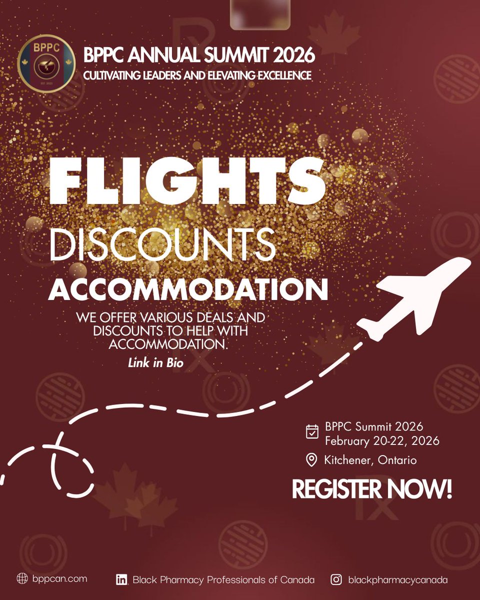 Planning your trip to BPPC Summit 2026? 

Take advantage of available flight, accommodation, and registration discounts and get ready for our most anticipated event!

More information in the link below:
bppc2024.zohobackstage.ca/BPPCAnnualSumm…