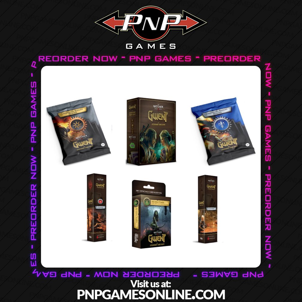 GWENT The Legendary Card Game is Now Available for Presale at PNP Games https://t.co/EpcaEkLe9V Browse the Base Game, Card Packs, Playmats, and Sleeves on https://t.co/8SZhhCRpRW! GWENT The Legendary Card Game is Now Available for Presale at PNP Games https://t.co/EpcaEkLe9V Browse the Base Game, Card Packs, Playmats, and Sleeves on https://t.co/8SZhhCRpRW!