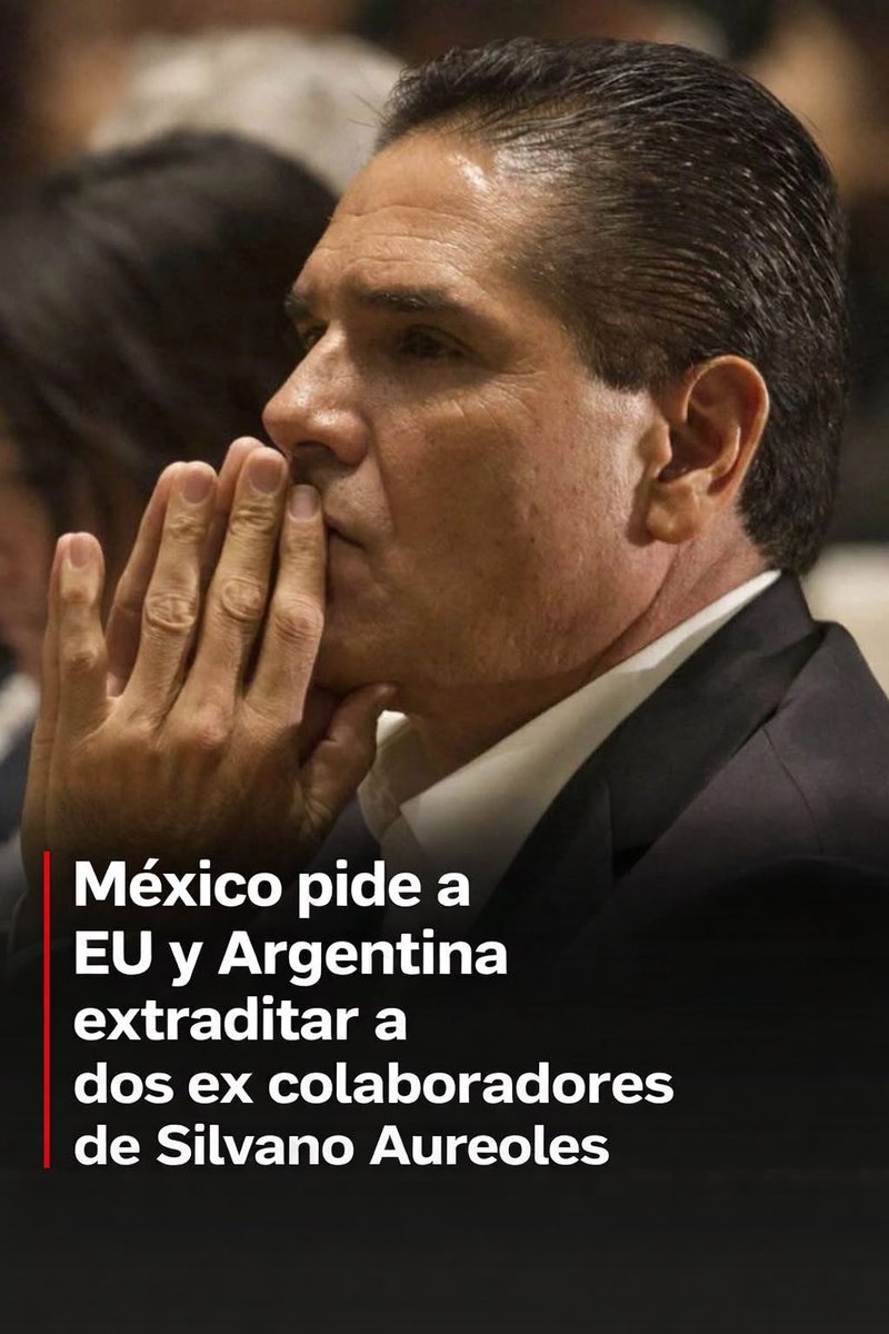 🚨 DE ÚLTIMO MINUTO 🚨 

La Fiscalía General de la República solicitó a Estados Unidos y Argentina la extradición de 2 exfuncionarios vinculados a la red de corrupción atribuida al exgobernador de Michoacán, Silvano Aureoles Conejo, por el presunto desvío de más de 3 mil millones