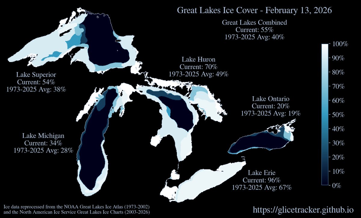 Great Lakes Ice Tracker tweet media