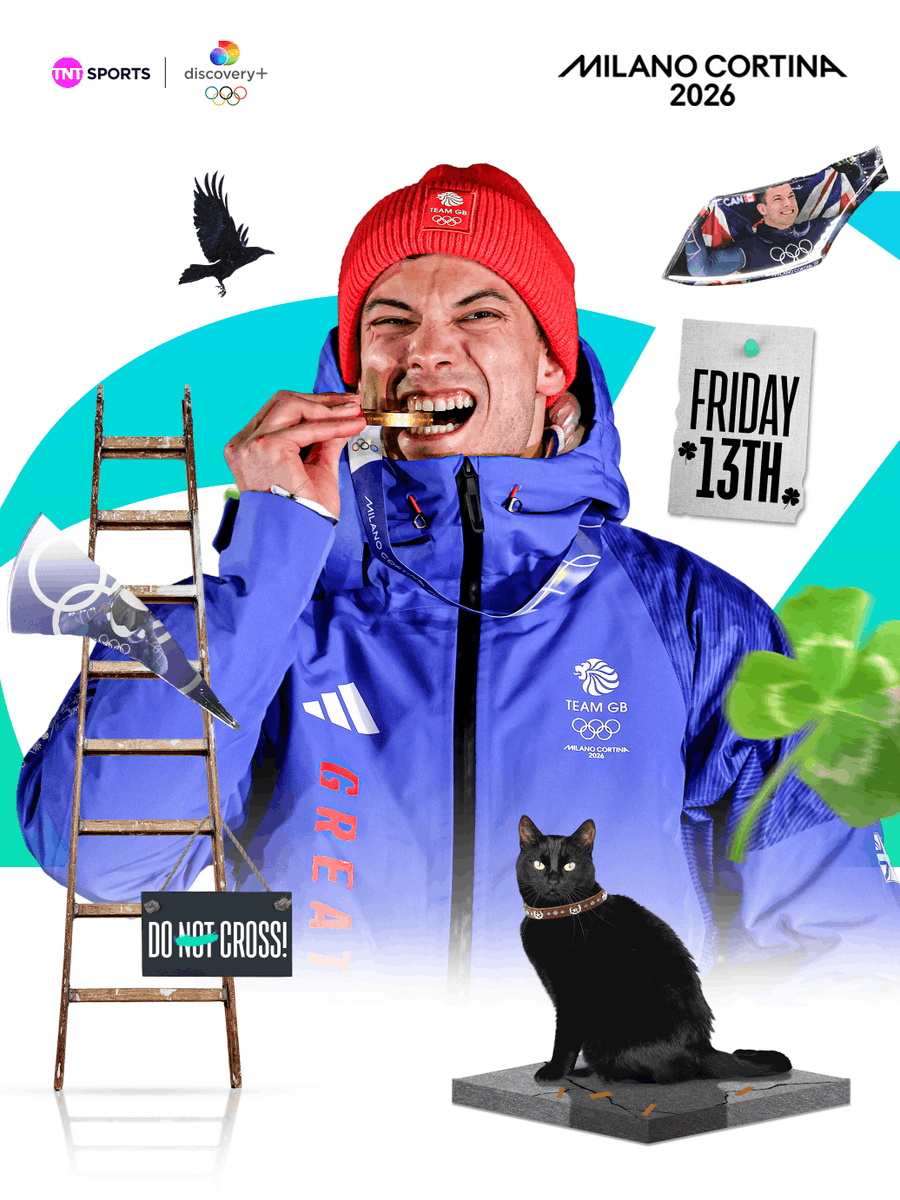 tntsports's tweet photo. Matt Weston claims Team GB’s 13th EVER Gold is 102 years of the games 🥇

Who said Friday the 13th is unlucky? 👀 https://t.co/R0YUFKIbmu