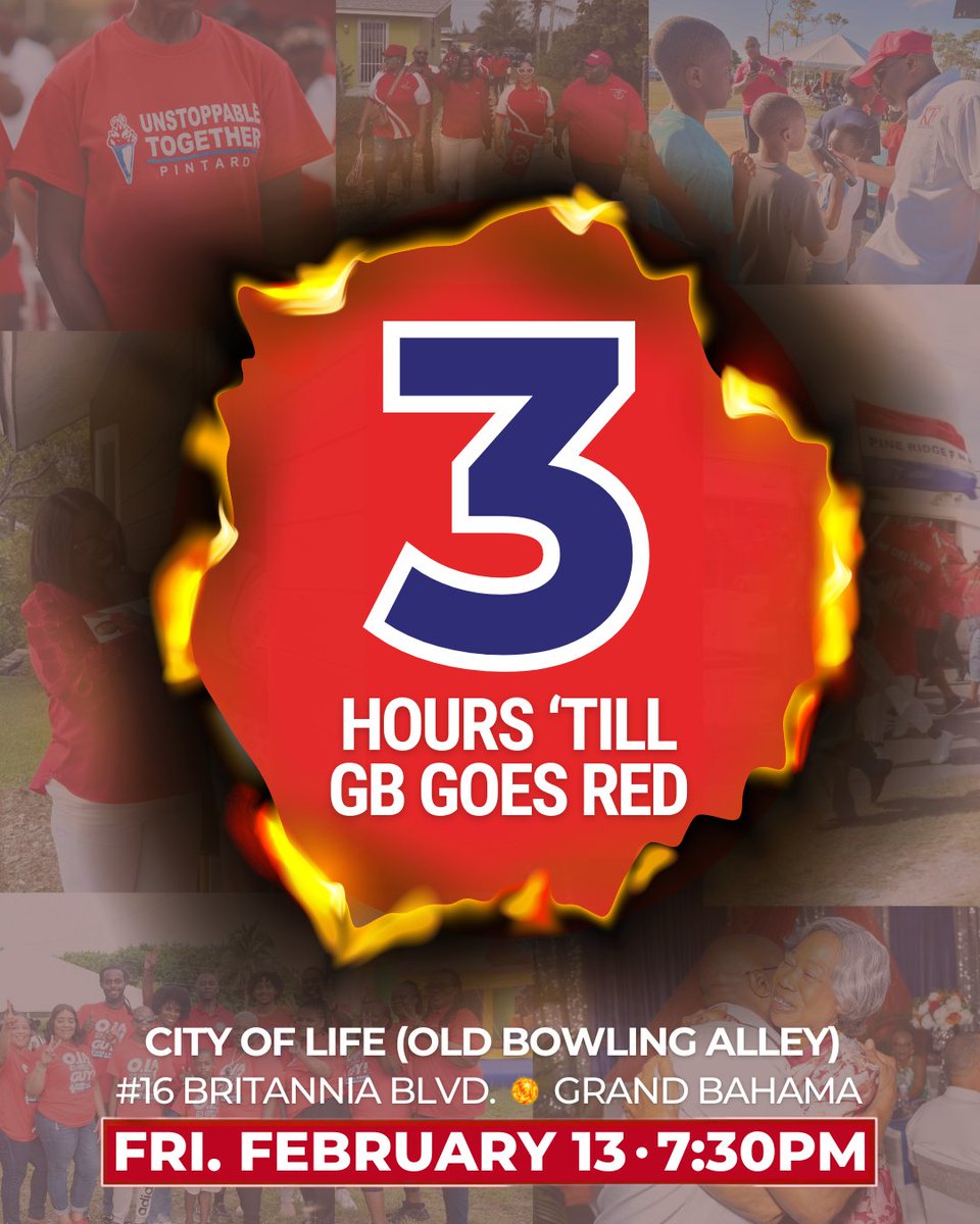 It's already getting warmer in the nation's second city...

🗓️ Friday, February 14th, 2026
⏰ 7:30PM
📍 City of Life (Old Bowling Alley) | #16 Britannia Blvd., East Sunrise Highway

#WeWorkForYou #FNM2026 #GrandBahama #MoreFire #FNM