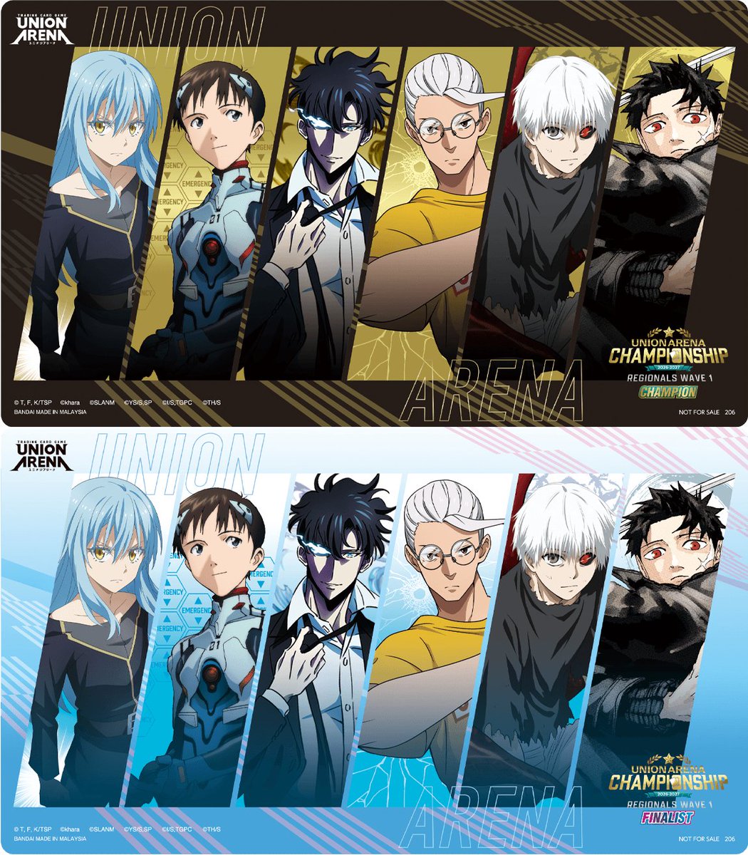 北米エリアチャンピオンシップ26－27優勝品 キャラカード・プレマット