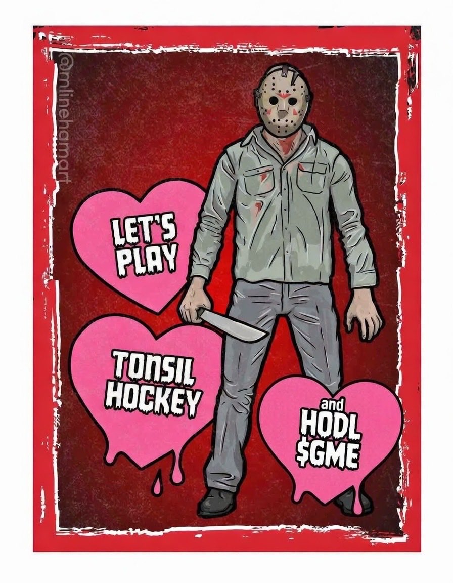 Getting my Valentine’s cards ready $GME 💕