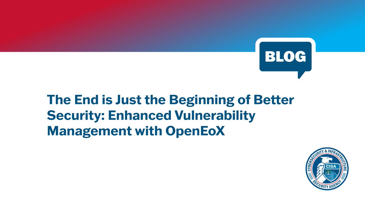 Cybersecurity and Infrastructure Security Agency tweet media