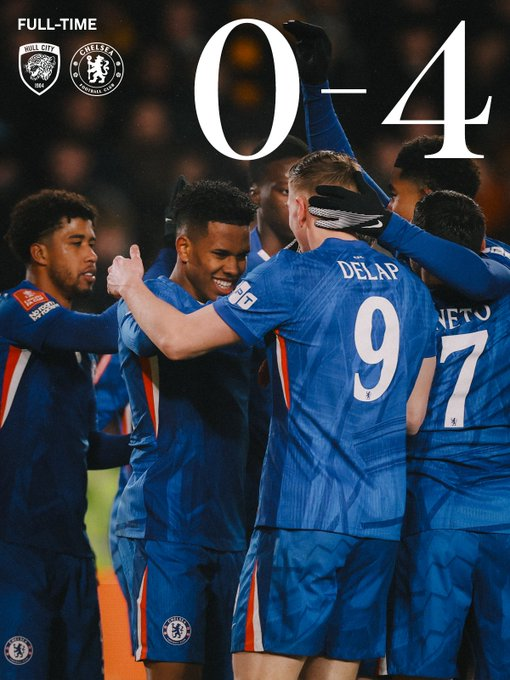 Chelsea24News's tweet photo. KONIEC!

Pewne zwycięstwo i meldujemy się w 1/8 finału FA Cup! https://t.co/UaSlvlTxF0