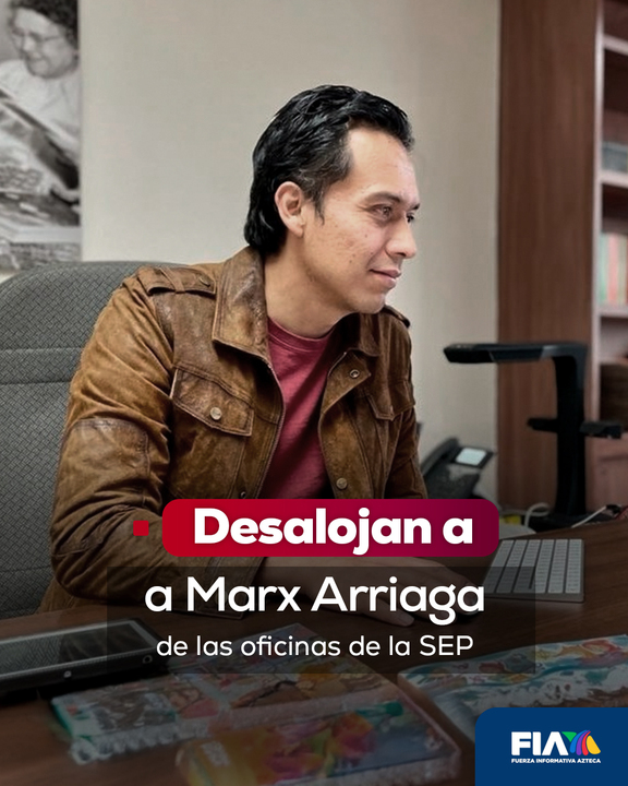 AztecaNoticias's tweet photo. Desalojan a Marx Arriaga de las oficinas de la SEP

Entre escoltas y una tensión evidente, el creador de libros comunistas, Marx Arriaga, abandonó hoy las oficinas de la Secretaría.

Desde finales de 2025, diputados de oposición exigieron su destitución, acusándolo de politizar las aulas y de imponer una carga ideológica radical en los libros de texto gratuitos.

El desalojo ocurre tras meses de críticas de padres de familia y especialistas sobre la calidad y el contenido de los materiales escolares.

https://t.co/GCL4ASdcDk