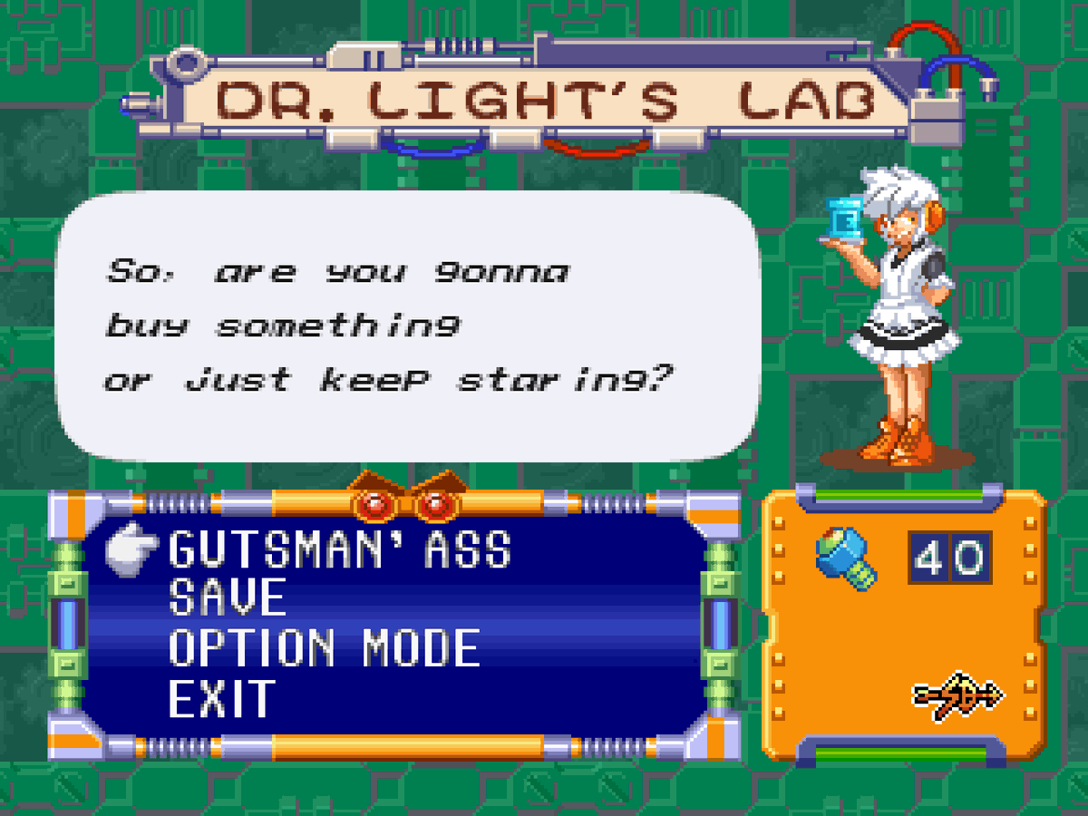 I think there's something wrong with my copy of Megaman 8 <a href="/powerguygg/">Power Guy 🕹️🍊</a>