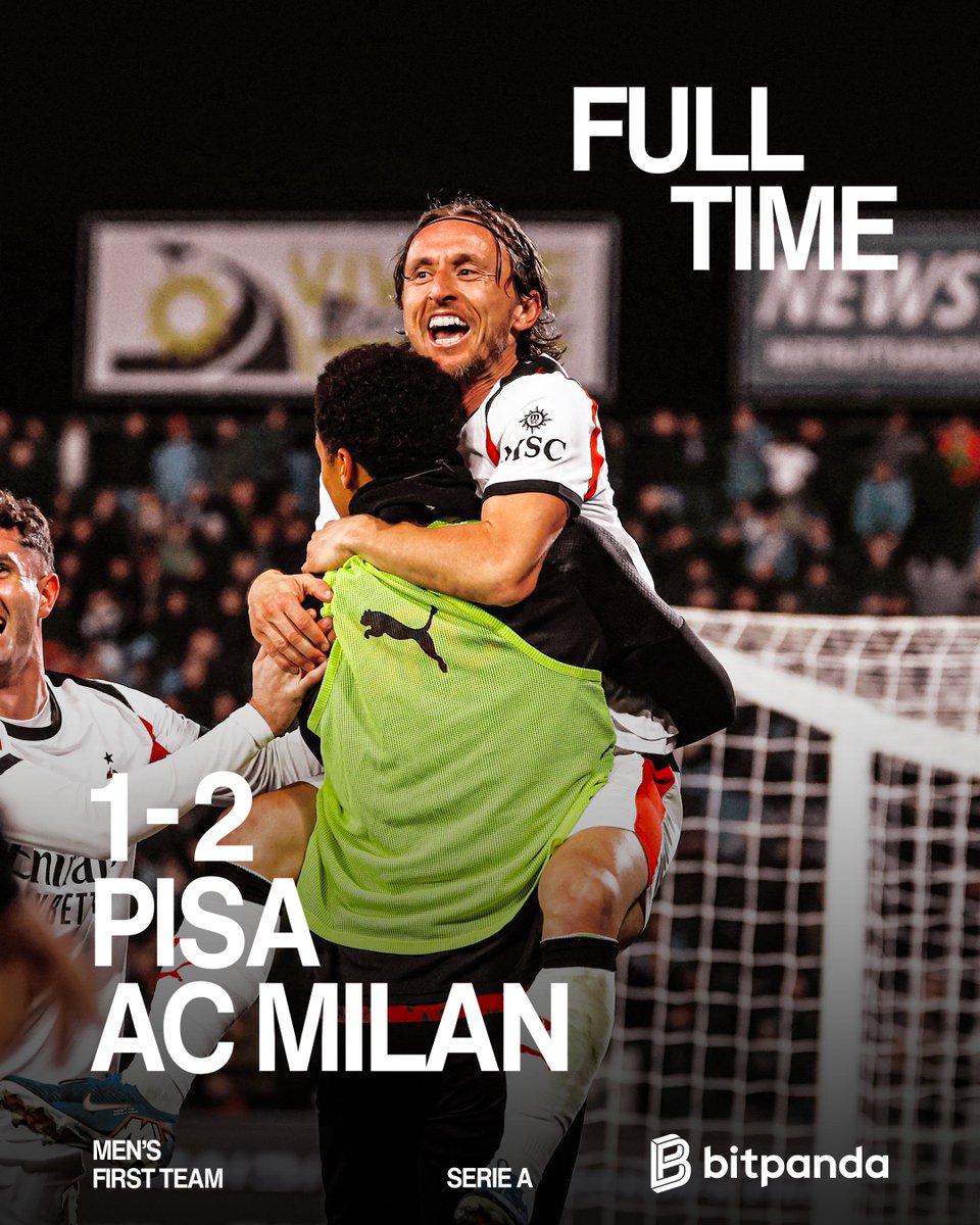 acmilan's tweet image. Another three points on the road 👊

Brought to you by @Bitpanda_global