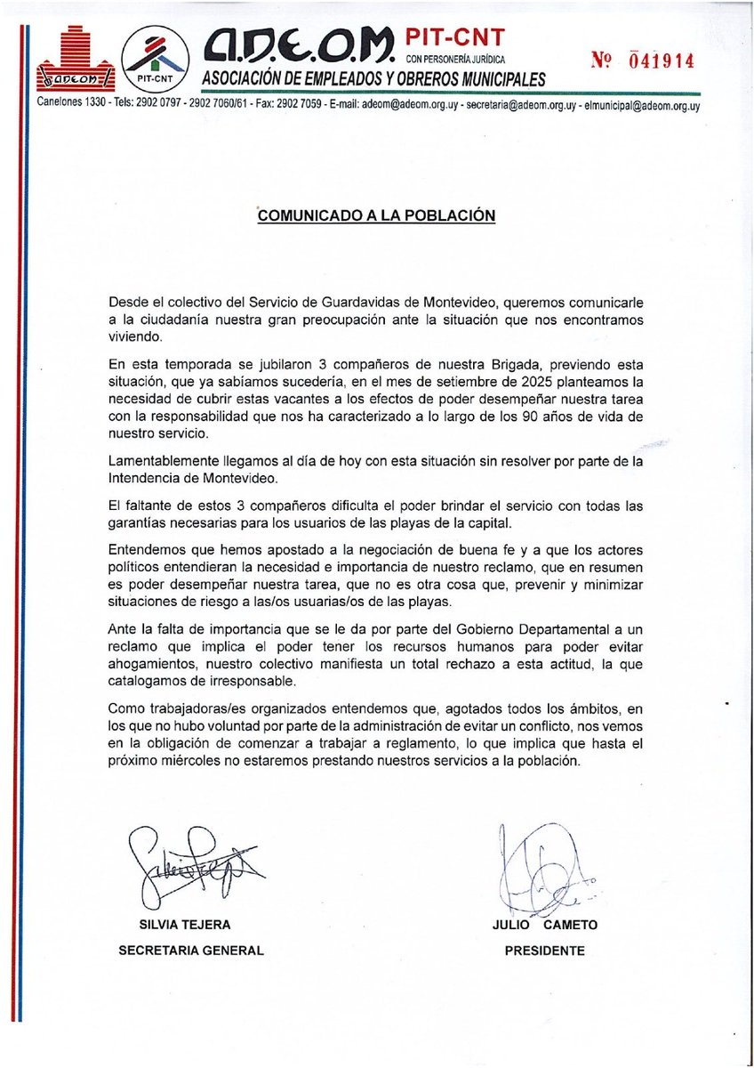 ADEOM MONTEVIDEO tweet media