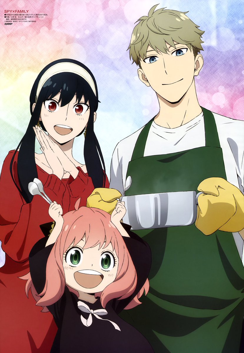 <a href="/idkchenesoo/">tina 🌺🇮🇹</a> I can get behind all of this except Anya leaving Loid and Yor. She belongs with them as much as Loid and Yor belong with each other. The “fake family becomes real” is like half the appeal of the series! They are a package deal! 

I also think Anya’s bio mom is dead.