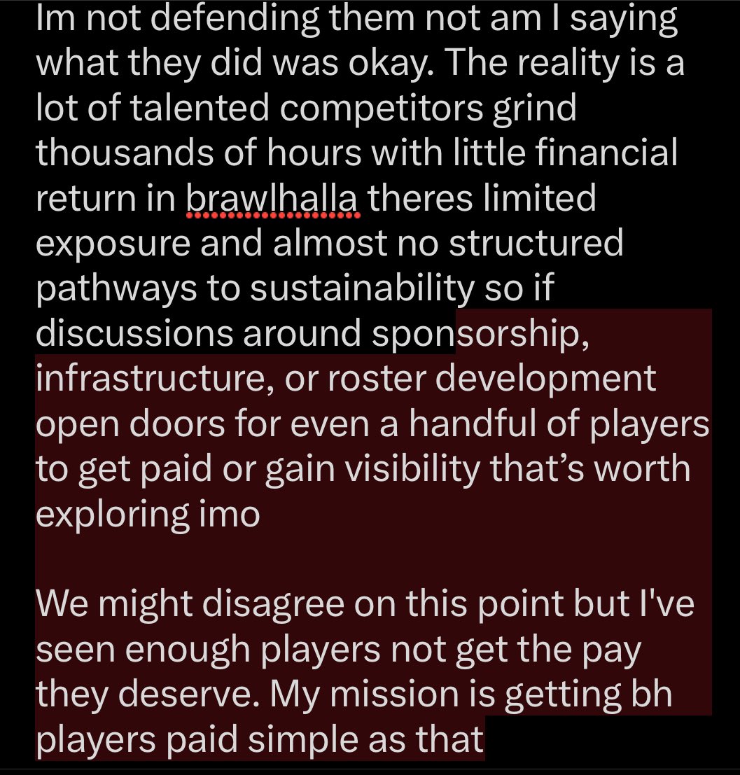 i want to get players paid and pushed to a bigger audience without having to win 12 tournaments in a row. 

so once again #comebacktobrawl ALL previous organizations