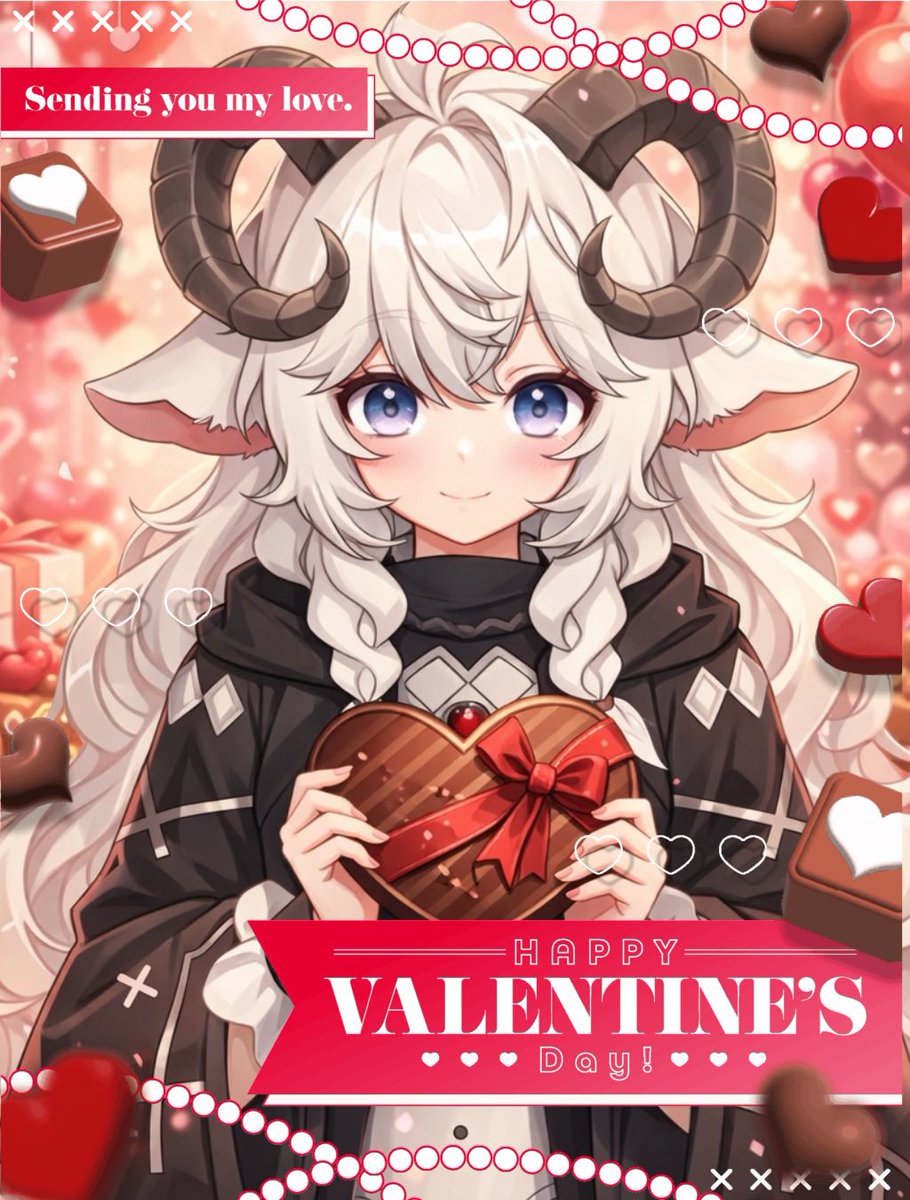 みなしゃまおはようなのめぅ🩵 *•.𝙷𝚊𝚙𝚙𝚢 𝚅𝚊𝚕𝚎𝚗𝚝𝚒𝚗𝚎🤍 ̖́-