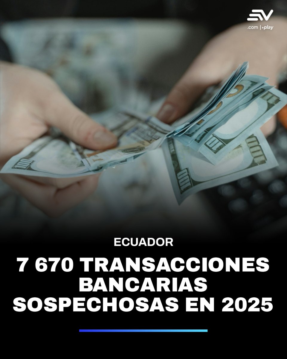 🏦 La Superintendencia de Bancos informó este viernes 13 de febrero que reportó 7 670 operaciones sospechosas en 2025, lo que representa un incremento del 41,84 % ▶️ bit.ly/4rTtH6n